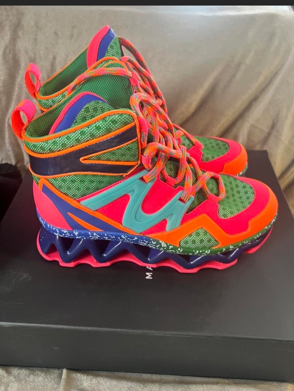MARC JACOBS . Multicolor Athletic High-Top Sneakers - Vibrant Colors